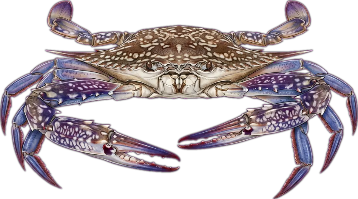 Blue Swimmer Crab illustration