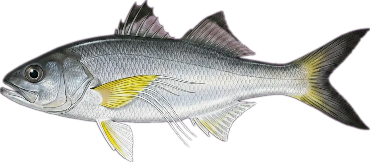 Blue Threadfin illustration