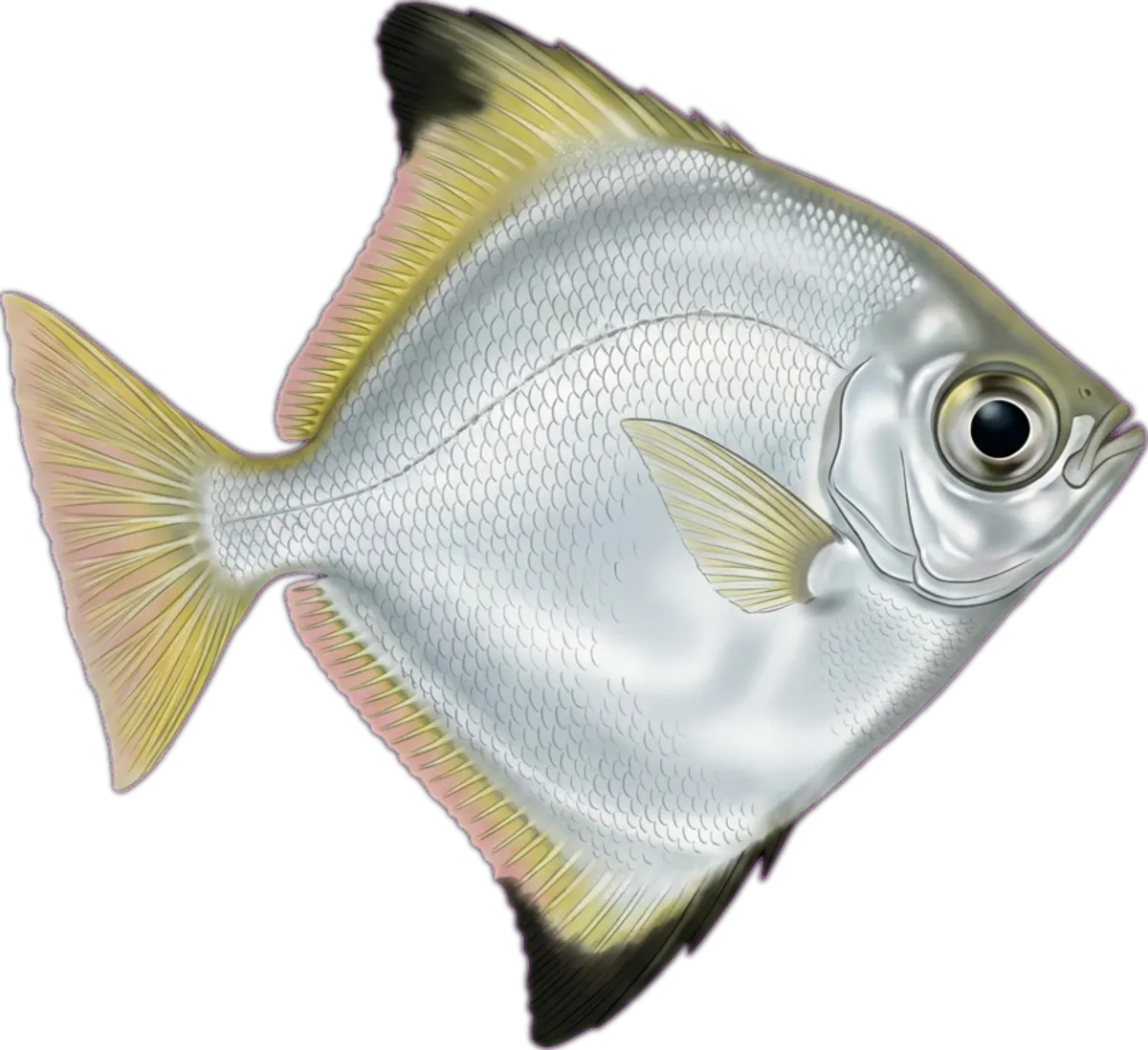Diamondfish illustration