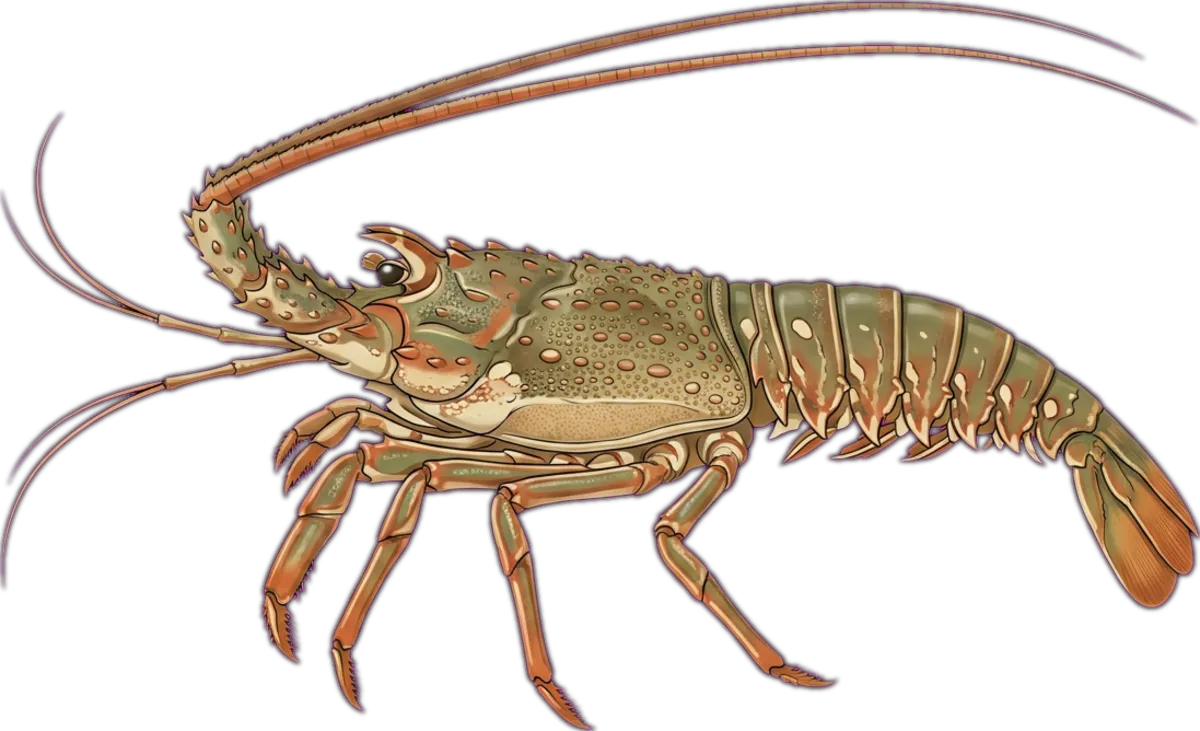 Eastern Rock Lobster illustration
