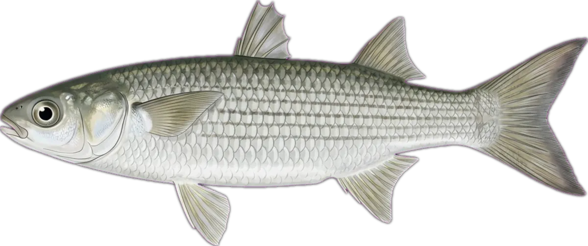 Fantail Mullet illustration