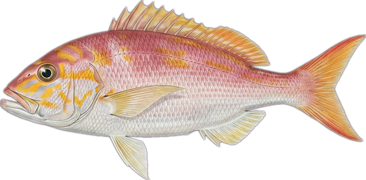Goldband Jobfish illustration