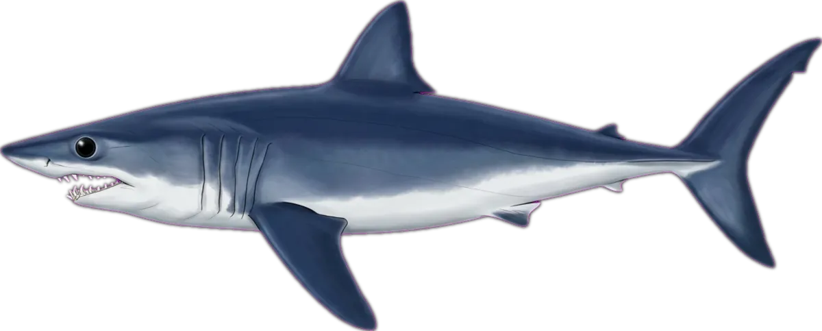 Longfin Mako illustration