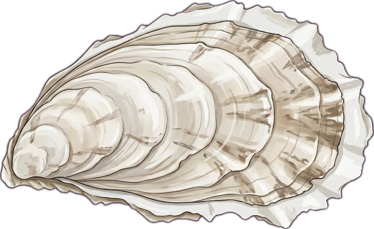 Pacific Oyster illustration