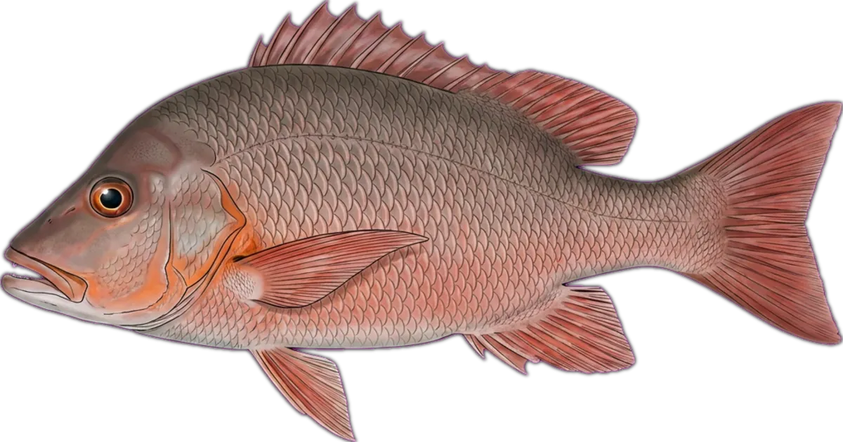 Paddletail Snapper illustration