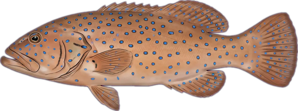 Passionfruit Coral Trout illustration