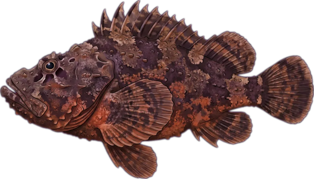 Reef Stonefish illustration
