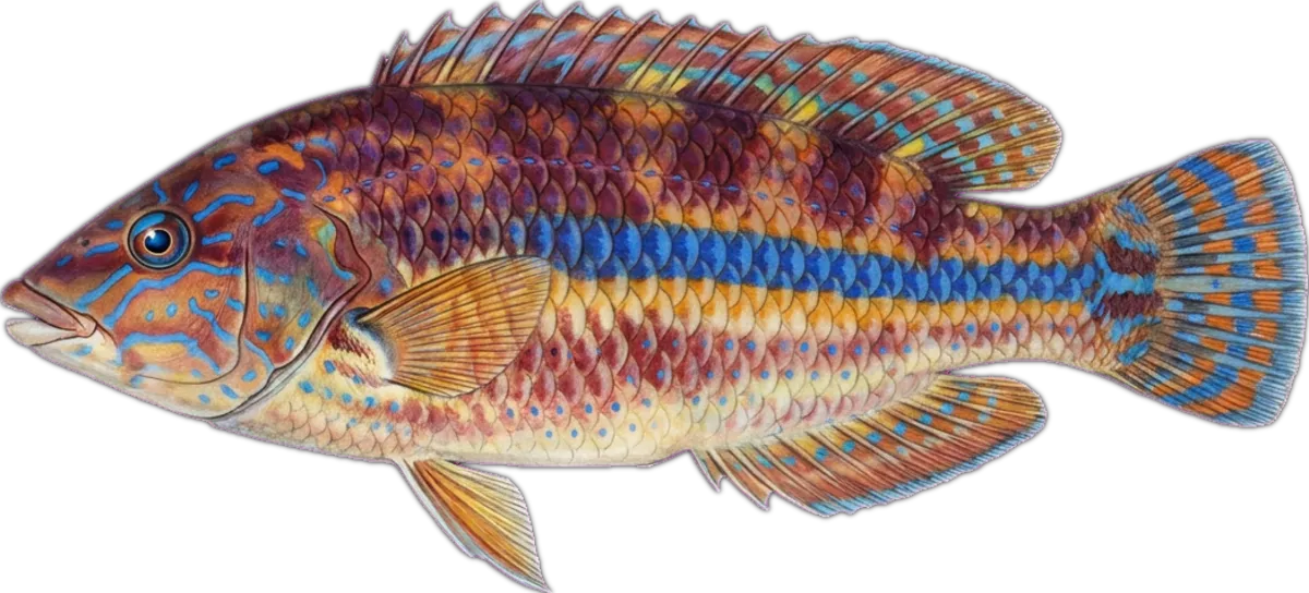 Senator Wrasse illustration