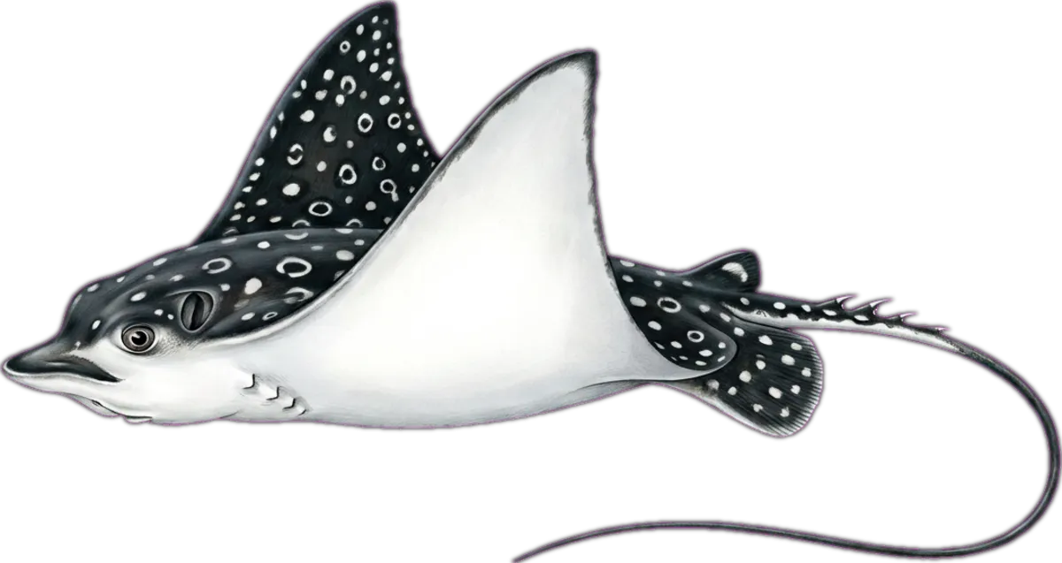 Spotted Eagle Ray illustration