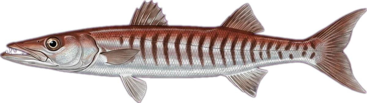 Stripey Seapike illustration