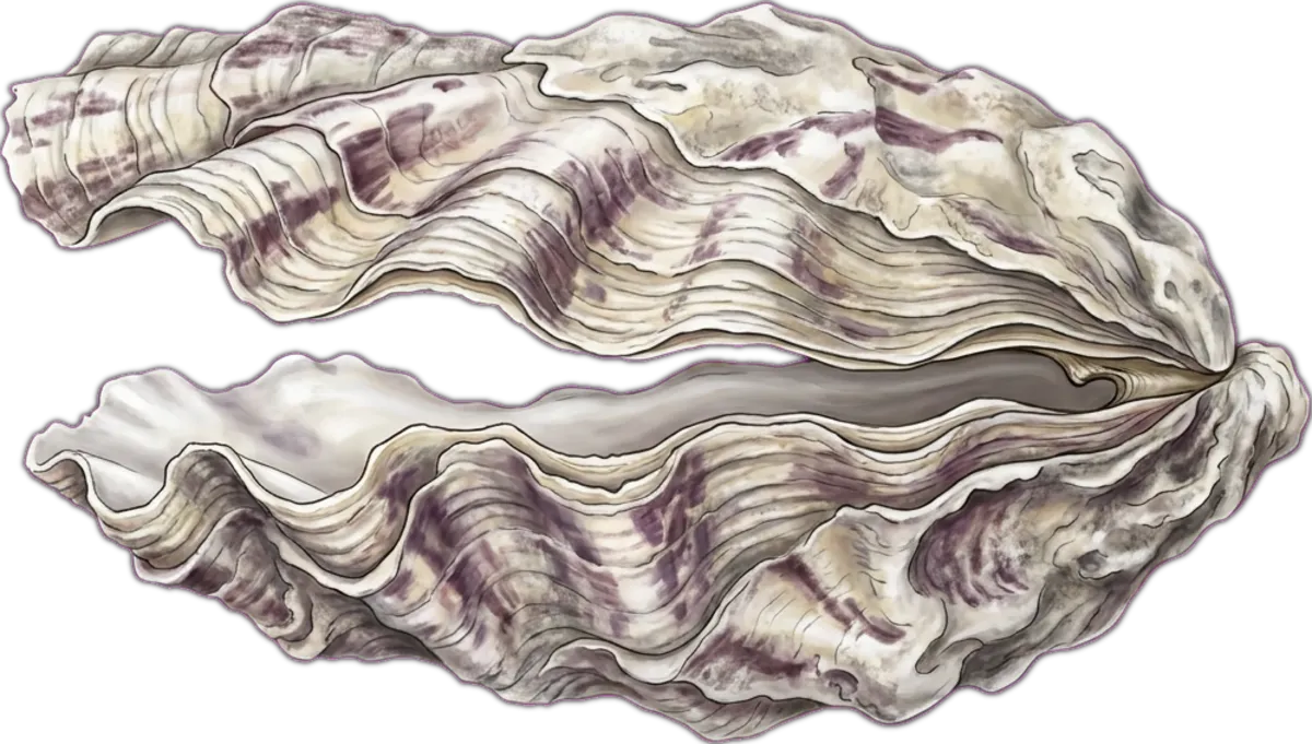 Sydney Rock Oyster illustration