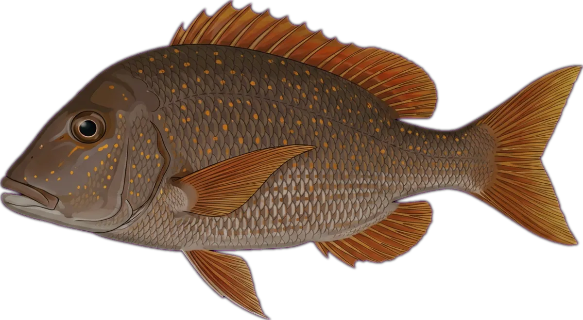 Yellowfin Emperor illustration