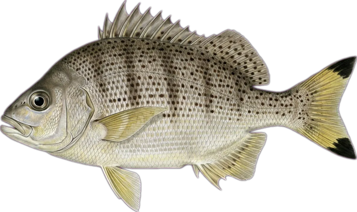 Yellowtail Trumpeter illustration